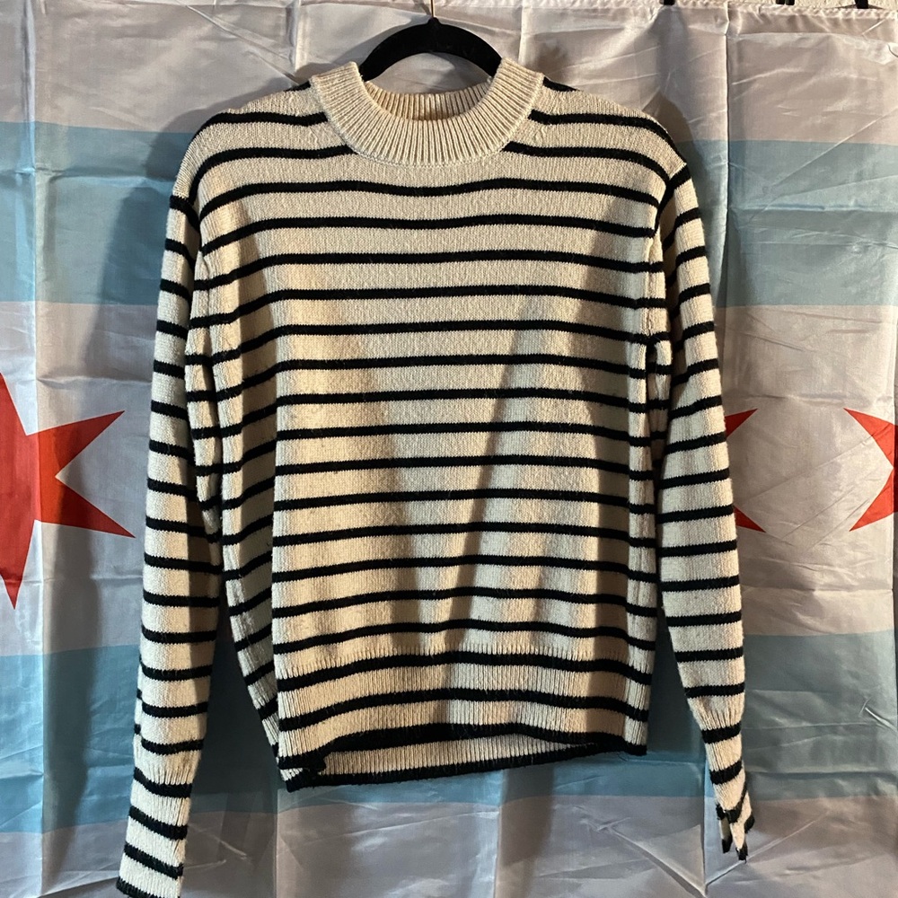 Striped Black and White Women's Sweater